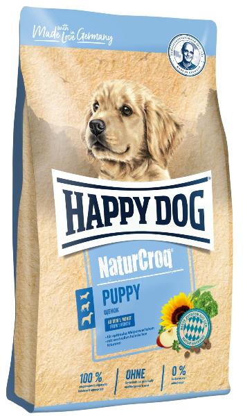 Сухой корм для щенков всех пород до 6 мес. Happy Dog NaturCroq Puppy 29/14 (птица, говядина, рыба)